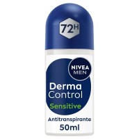 хигиена,тяло,nivea,derma,control,sensitive,50ml,roll,on,deodorant,clear