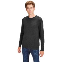 блуза,мъжки,пуловери,дамски,пуловери,jack,&,jones,essential,basic,knitted,sweater,refurbished,grey,(dark,grey,melange)