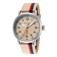 часовник,часовници,nautica,napwls911,40mm,5atm,quartz,analogical,watch,beige,(brown,brown,mineral)