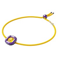 бижутерия,swarovski,5613645,necklace,purple,(purple,yellow)