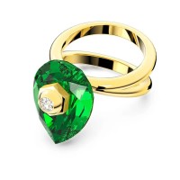 бижутерия,swarovski,5619441,ring,golden,(gold,green)