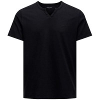 тениска,мъжки,тениски,дамски,тениски,salsa,jeans,21011460,short,sleeve,v,neck,t,shirt,black,(black)