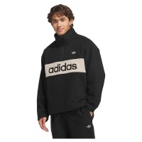поларена,блуза,мъжки,пуловери,дамски,пуловери,adidas,originals,polar,fleece,half,zip,sweatshirt,black,(black)