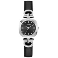 часовник,часовници,guess,gabby,28mm,3atm,quartz,analogical,woman,watch,silver,(black,black,mineral)
