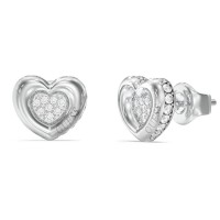 бижутерия,guess,love,jube05466,earrings,silver,(silver)