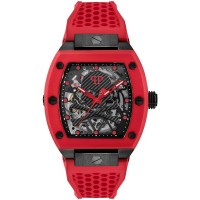 часовник,часовници,philipp,plein,the,skeleton,44mm,5atm,automatic,analogical,watch,red,(red,black,mineral)