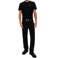 тениска,мъжки,тениски,дамски,тениски,woolrich,logo,short,sleeve,t,shirt,black,(black)