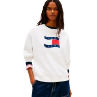 блуза,дамски,блузи,tommy,jeans,dw0dw22742,sweatshirt,white,(ecru)
