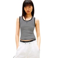 тениска,мъжки,тениски,дамски,тениски,tommy,jeans,essential,sleeveless,t,shirt,black,(black,ecru,stripe)