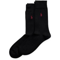 чорапи,мъжки,чорапи,дамски,чорапи,polo,ralph,lauren,449655208,crew,socks,2,pairs,black,(new,black)