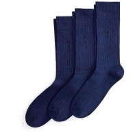 чорапи,мъжки,чорапи,дамски,чорапи,polo,ralph,lauren,449p22327,crew,socks,3,pairs,blue,(navy)