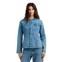 яке,мъжки,якета,дамски,якета,и,палта,pepe,jeans,karen,collarless,denim,jacket,blue,(denim)
