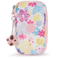 ученически,принадлежности,kipling,50,pens,pencil,case,pink,(flower,stamp)