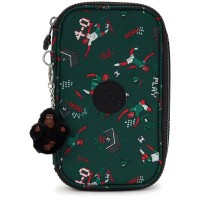 ученически,принадлежности,kipling,50,pens,pencil,case,green,(soccer,print)