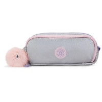 ученически,принадлежности,kipling,gitroy,pencil,case,grey,(silver,glow,met)
