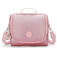чанта,раници,kipling,new,kichirou,6l,lunch,bag,pink,(bronze,pink,metallic)