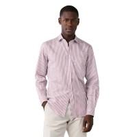 риза,с,дълъг,ръкав,дамски,ризи,мъжки,ризи,façonnable,hairln,stripe,twil,long,sleeve,shirt,pink,(dark,wine,purple)