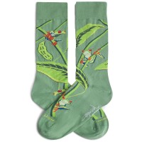 чорапи,мъжки,чорапи,дамски,чорапи,jimmy,lion,pura,vida,tree,frog,long,socks,green,(green)