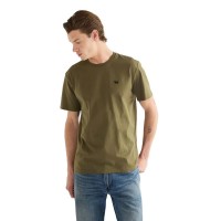 тениска,мъжки,тениски,дамски,тениски,wrangler,sign,off,short,sleeve,t,shirt,green,(olive,night)