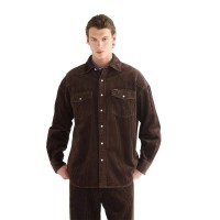 риза,с,дълъг,ръкав,дамски,ризи,мъжки,ризи,wrangler,western,long,sleeve,shirt,brown,(coffee)