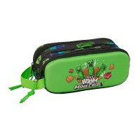 ученически,принадлежности,safta,double,3d,minecraft,pencil,case,green,(multicolor)