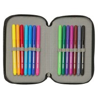 ученически,принадлежности,safta,real,madrid,26,27,pencil,case,white,black,(multicolor)