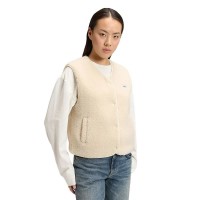 елек,дамски,жилетки,lee,short,sherpa,relaxed,fit,vest,beige,(ecru)
