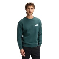 блуза,мъжки,пуловери,lee,wobbly,regular,fit,sweatshirt,green,(ponderosa,pine)