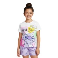 пижама,детски,пижами,stitch,single,jersey,stitch,short,sleeve,pyjama,white,(lilac)
