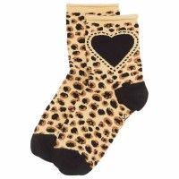 чорапи,мъжки,чорапи,дамски,чорапи,dr,martens,leopard,heart,socks,brown,(light,tan)