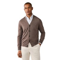 жилетка,мъжки,пуловери,дамски,пуловери,hackett,hm7000206,cardigan,brown,(putty,beige)