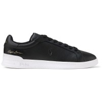 маратонки,мъжки,маратонки,дамски,маратонки,polo,ralph,lauren,heritage,court,ii,leather,trainers,black,(black)