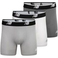 боксерки,мъжко,бельо,new,balance,mesh,5´´,boxers,3,units,white,grey,(grey)