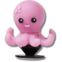 обувни,аксесоари,jibbitz,3d,uv,changing,octopus,charm,pink