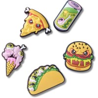 обувни,аксесоари,jibbitz,spooky,snack,charm,5,units,multicolor