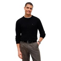 блуза,мъжки,пуловери,дамски,пуловери,tommy,hilfiger,classic,cable,sweater,black,(black,black)