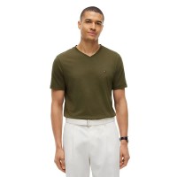 тениска,мъжки,тениски,дамски,тениски,tommy,hilfiger,essential,short,sleeve,v,neck,t,shirt,green,(huntsman,green,ivory,petal)