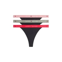 дамско,бельо,дамски,бикини,и,танкини,tommy,hilfiger,uw0uw06518,thong,3,units,black,(little,rosey,vivid,pink,utility,sage)