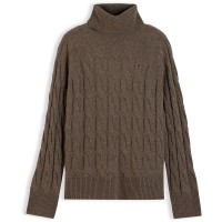 блуза,мъжки,пуловери,дамски,пуловери,tommy,hilfiger,ww0ww46791,high,neck,sweater,brown,(highland,khaki,heather)