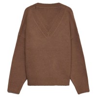 блуза,мъжки,пуловери,дамски,пуловери,vero,moda,sif,v,neck,sweater,brown,(cocoa,brown)