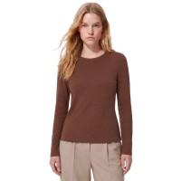 тениска,мъжки,тениски,дамски,тениски,pieces,sirene,long,sleeve,t,shirt,brown,(chicory,coffee)
