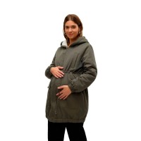 яке,мъжки,якета,дамски,якета,и,палта,mamalicious,lise,3in1,maternity,jacket,green,(kambaba,detail,snow,white)