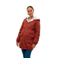 яке,мъжки,якета,дамски,якета,и,палта,mamalicious,lise,3in1,maternity,jacket,orange,(roasted,russet,detail,snow,white)