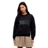 блуза,дамски,блузи,tommy,jeans,dw0dw23579,sweatshirt,black,(black)