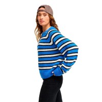 блуза,мъжки,пуловери,дамски,пуловери,roxy,one,in,school,sweater,blue,(coconut,milk,rewind,stripe,big)