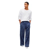 тениска,мъжки,пижами,tommy,hilfiger,um0um04200,long,sleeve,pyjama,t,shirt,blue,(white,rich,navy,tonal,check)