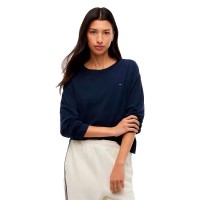тениска,дамски,пижами,tommy,hilfiger,uw0uw06593,long,sleeve,pyjama,t,shirt,blue,(dark,blue)