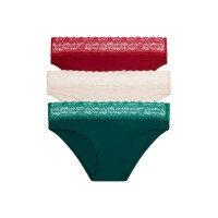 дамско,бельо,дамски,бикини,и,танкини,tommy,hilfiger,uw0uw06671,panties,3,units,multicolor,(o,green,c,creme,rouge)