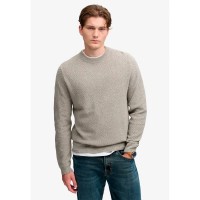 блуза,мъжки,пуловери,дамски,пуловери,superdry,texture,knit,jumper,sweater,grey,(beige,grey,twist)