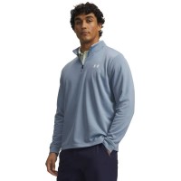 блуза,мъжки,пуловери,under,armour,golf,matchplay,half,zip,sweatshirt,blue,(white,blue)